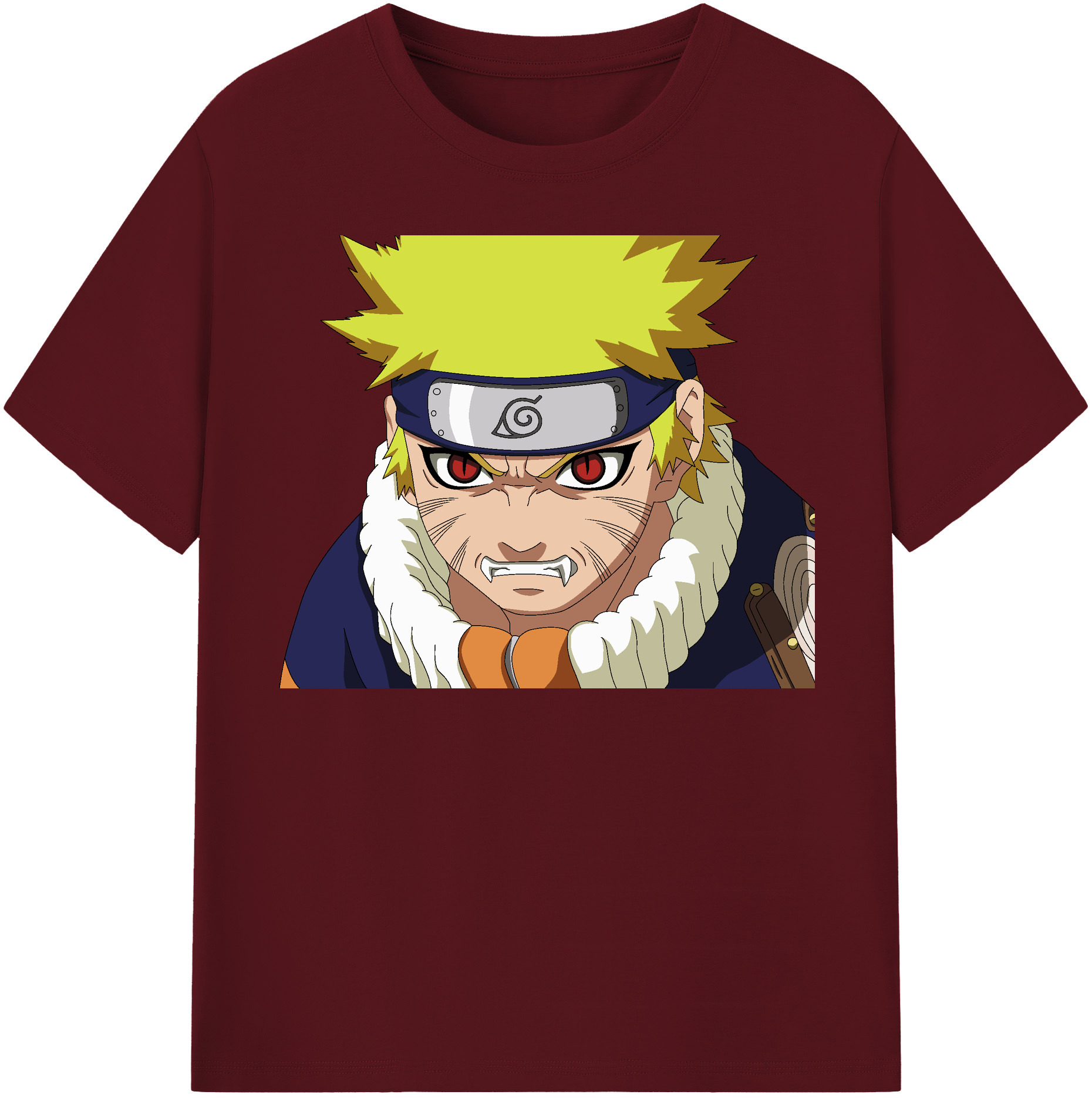 （画像用） NARUTO -ナルト- うずまき ナルト Uzumaki Naruto 綿100％半袖Tシャツ（フロントプリント）